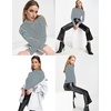 image:imagePrinStory Womens Tops Long Sleeve Shirts Slim Fit Business Dressy Casual Pullover Tee for 2025 TrendyFp Apricot Blue Stripe