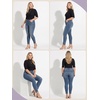 image:imagePrinStory Womens Tops Mock Neck Short Sleeve T Shirts Dressy Casual Ribbed Knit Slim Fit Summer Business Going Out Tops 2026A Black
