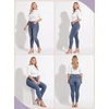image:imagePrinStory Womens Tops Mock Neck Short Sleeve T Shirts Dressy Casual Ribbed Knit Slim Fit Summer Business Going Out Tops 2026A White