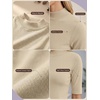 image:imagePrinStory Womens Tops Mock Neck Short Sleeve T Shirts Dressy Casual Ribbed Knit Slim Fit Summer Business Going Out Tops 2026C Apricot