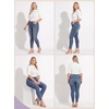 image:imagePrinStory Womens Tops Mock Neck Short Sleeve T Shirts Dressy Casual Ribbed Knit Slim Fit Summer Business Going Out Tops 2026C Beige White