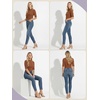 image:imagePrinStory Womens Tops Mock Neck Short Sleeve T Shirts Dressy Casual Ribbed Knit Slim Fit Summer Business Going Out Tops 2026C Caramel