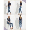 image:imagePrinStory Womens Tops Mock Neck Short Sleeve T Shirts Dressy Casual Ribbed Knit Slim Fit Summer Business Going Out Tops 2026C Navy Blue