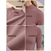 image:imagePrinStory Womens Tops Mock Neck Short Sleeve T Shirts Dressy Casual Ribbed Knit Slim Fit Summer Business Going Out Tops 2026C Rusty Red