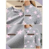 image:imagePrinStory Womens Tops Mock Neck Short Sleeve T Shirts Dressy Casual Ribbed Knit Slim Fit Summer Business Going Out Tops 2026Fp Pink Star