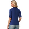 image:imagePrinStory Womens Tops Mock Turtleneck Dressy Casual Business Short Sleeve T Shirts Slim Fit Summer Going Out Tops 202604 Royal Blue