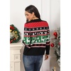 image:imagePrinStory Womens Ugly Christmas Cardigan Sweaters Long Sleeve Button Down Open Front Casual Warm Funny Knit Sweater S2XL01fp Black Red Green Elk