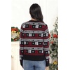 image:imagePrinStory Womens Ugly Christmas Cardigan Sweaters Long Sleeve Button Down Open Front Casual Warm Funny Knit Sweater S2XL05fp Black Snow Letter
