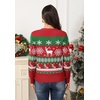 image:imagePrinStory Womens Ugly Christmas Cardigan Sweaters Long Sleeve Button Down Open Front Casual Warm Funny Knit Sweater S2XL06fp Red Deer Snowflake