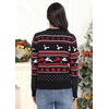 image:imagePrinStory Womens Ugly Christmas Cardigan Sweaters Long Sleeve Button Down Open Front Casual Warm Funny Knit Sweater S2XL07fp Black Red White Elk