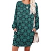 A46-blue Green Flower