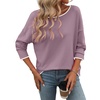 image:imagePrinStory Womens Fall Sweaters Loose 2024 Long Sleeve Outfits Crewneck Knit Lightweight Casual Pullover Tops