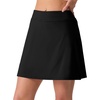 image:imagePrinStory Womens High Waisted Tennis Skirt 2 in 1 Athletic Skirt Quick Dry Pickleball Golf Skort for Workout RunningBlack