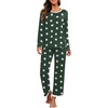Fp-dark Green Wh Star