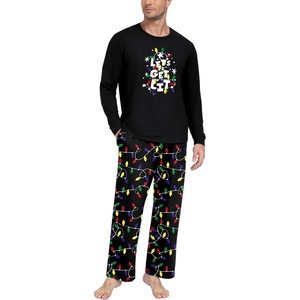 image:imagePrinStory Mens Pajama Sets Loungewear Sleepwear Pjs Lightweight Long Sleeve Shirts amp Bottoms Soft Comfy Sleep Sets S2XLFp Dw Black Lamp