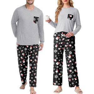 image:imagePrinStory Mens Pajama Sets Loungewear Sleepwear Pjs Lightweight Long Sleeve Shirts and Bottoms Soft Comfy Sleep Sets S4XLChristmas Snowman