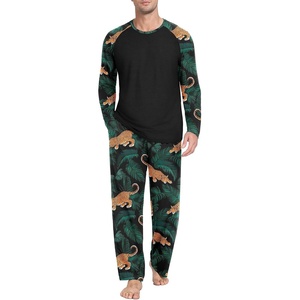 image:imagePrinStory Mens Pajama Sets Loungewear Sleepwear Pjs Lightweight Long Sleeve Shirts and Bottoms Soft Comfy Sleep Sets S4XLFp Black Panther