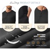 image:imagePrinStory Mens Pajamas Set 2026 Summer Pajama Sets Soft 2 Piece Pjs Set Sleepwear with PocketsBlack