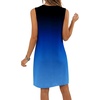 image:imagePrinStory Womens Sleeveless Round Neck Casual Shift Dress S2XL  Vacation ALine Mini Sundress with Side Pockets Palm Floral Ombre et Loose Fit for Beach Picnic Casual amp DailyBlack Blue Gradient