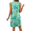 image:imagePrinStory Womens Sleeveless Round Neck Casual Shift Dress S2XL  Vacation ALine Mini Sundress with Side Pockets Palm Floral Ombre et Loose Fit for Beach Picnic Casual amp DailyTeal Turtle Seaweed