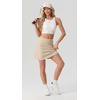 image:imagePrinStory 17 Womens Tennis Skirt High Waisted Athletic Skort XS3XL  Workout Skorts Builtin Shorts Split Hem Quick Dry Lightweight Golf Pickleball SportsKhaki