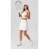 image:imagePrinStory 17 Womens Tennis Skirt High Waisted Athletic Skort XS3XL  Workout Skorts Builtin Shorts Split Hem Quick Dry Lightweight Golf Pickleball SportsWhite