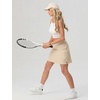 image:imagePrinStory 17 Womens Tennis Skirt High Waisted Athletic Skort XS3XL  Workout Skorts Builtin Shorts Split Hem Quick Dry Lightweight Golf Pickleball SportsKhaki