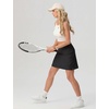 image:imagePrinStory 17 Womens Tennis Skirt High Waisted Athletic Skort XS3XL  Workout Skorts Builtin Shorts Split Hem Quick Dry Lightweight Golf Pickleball SportsBlack
