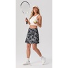 image:imagePrinStory 17 Womens Tennis Skirt High Waisted Athletic Skort XS3XL  Workout Skorts Builtin Shorts Split Hem Quick Dry Lightweight Golf Pickleball SportsBlack Pineapple