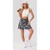 image:imagePrinStory 17 Womens Tennis Skirt High Waisted Athletic Skort XS3XL  Workout Skorts Builtin Shorts Split Hem Quick Dry Lightweight Golf Pickleball SportsBlack Pineapple