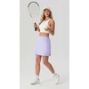 image:imagePrinStory 17 Womens Tennis Skirt High Waisted Athletic Skort XS3XL  Workout Skorts Builtin Shorts Split Hem Quick Dry Lightweight Golf Pickleball SportsPurple