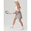 image:imagePrinStory 17 Womens Tennis Skirt High Waisted Athletic Skort XS3XL  Workout Skorts Builtin Shorts Split Hem Quick Dry Lightweight Golf Pickleball SportsLight Gray