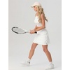 image:imagePrinStory 17 Womens Tennis Skirt High Waisted Athletic Skort XS3XL  Workout Skorts Builtin Shorts Split Hem Quick Dry Lightweight Golf Pickleball SportsWhite
