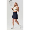 image:imagePrinStory 17 Womens Tennis Skirt High Waisted Athletic Skort XS3XL  Workout Skorts Builtin Shorts Split Hem Quick Dry Lightweight Golf Pickleball SportsNavy Blue