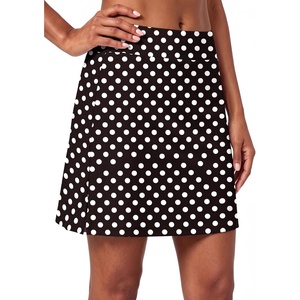 image:imagePrinStory 17 Womens Tennis Skirt High Waisted Athletic Skort XS3XL  Workout Skorts Builtin Shorts Split Hem Quick Dry Lightweight Golf Pickleball SportsPd Black White