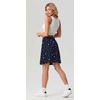 image:imagePrinStory 19 Tennis Skirt for Women Athletic Skort with Zipper Pockets  Workout Skort Builtin Shorts High Waisted Split Hem Knee Lentgh Golf Pickleball SportsPd Navy White Spots
