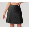 image:imagePrinStory 19 Tennis Skirt for Women Athletic Skort with Zipper Pockets  Workout Skort Builtin Shorts High Waisted Split Hem Knee Lentgh Golf Pickleball SportsPd Small Black Wt