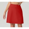 image:imagePrinStory 19 Tennis Skirt for Women Athletic Skort with Zipper Pockets  Workout Skort Builtin Shorts High Waisted Split Hem Knee Lentgh Golf Pickleball SportsRed