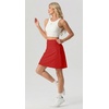image:imagePrinStory 19 Tennis Skirt for Women Athletic Skort with Zipper Pockets  Workout Skort Builtin Shorts High Waisted Split Hem Knee Lentgh Golf Pickleball SportsRed
