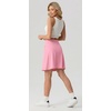image:imagePrinStory 19 Tennis Skirt for Women Athletic Skort with Zipper Pockets  Workout Skort Builtin Shorts High Waisted Split Hem Knee Lentgh Golf Pickleball SportsPink