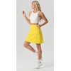 image:imagePrinStory 19 Tennis Skirt for Women Athletic Skort with Zipper Pockets  Workout Skort Builtin Shorts High Waisted Split Hem Knee Lentgh Golf Pickleball SportsGolden Yellow