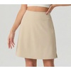 image:imagePrinStory 19 Tennis Skirt for Women Athletic Skort with Zipper Pockets  Workout Skort Builtin Shorts High Waisted Split Hem Knee Lentgh Golf Pickleball SportsKhaki