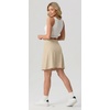 image:imagePrinStory 19 Tennis Skirt for Women Athletic Skort with Zipper Pockets  Workout Skort Builtin Shorts High Waisted Split Hem Knee Lentgh Golf Pickleball SportsKhaki