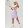image:imagePrinStory 19 Tennis Skirt for Women Athletic Skort with Zipper Pockets  Workout Skort Builtin Shorts High Waisted Split Hem Knee Lentgh Golf Pickleball SportsPurple