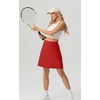 image:imagePrinStory 19 Tennis Skirt for Women Athletic Skort with Zipper Pockets  Workout Skort Builtin Shorts High Waisted Split Hem Knee Lentgh Golf Pickleball SportsRed