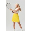 image:imagePrinStory 19 Tennis Skirt for Women Athletic Skort with Zipper Pockets  Workout Skort Builtin Shorts High Waisted Split Hem Knee Lentgh Golf Pickleball SportsGolden Yellow
