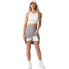 image:imagePrinStory 19 Tennis Skirt for Women Athletic Skort with Zipper Pockets  Workout Skort Builtin Shorts High Waisted Split Hem Knee Lentgh Golf Pickleball SportsLight Gray