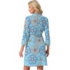 image:imagePrinStory Womens Robe Knee Length Soft Knit Bathrobe S2XL  VNeck 34 Sleeve Robes with Pockets Lightweight Breathable Bath Robe for Shower Spa Travel Home Party NursingFpblue Mandala Print