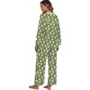 image:imagePrinStory Flannel Pajamas for Women Set Winter Fleece Pjs Sets S2XL  Fluffy Pajama Set with Pockets Warm Flannel Fabric 2 Piece Lounge Sets Soft SleepwearFpgreen Sheep