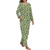 image:imagePrinStory Flannel Pajamas for Women Set Winter Fleece Pjs Sets S2XL  Fluffy Pajama Set with Pockets Warm Flannel Fabric 2 Piece Lounge Sets Soft SleepwearFpgreen Sheep